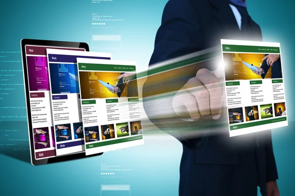 İşadamı ve web sayfaları