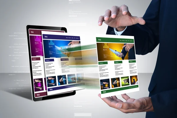 İşadamı ve web sayfaları