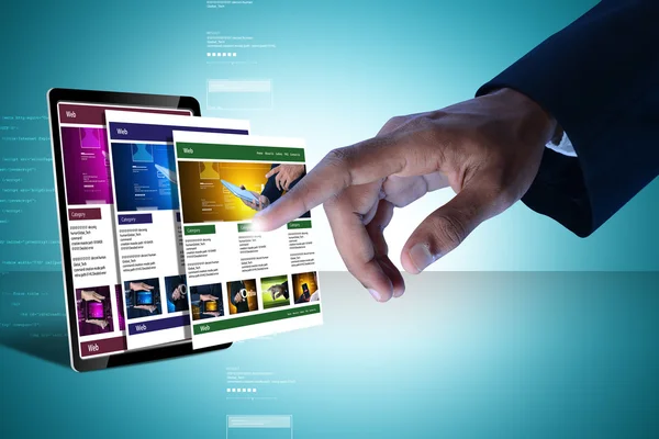 İşadamı ve web sayfaları