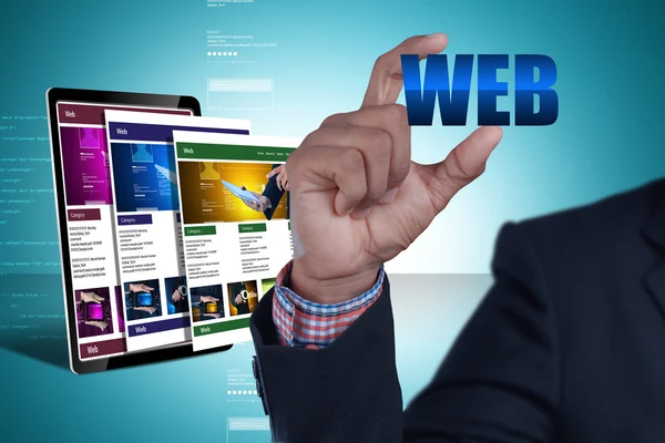 İşadamı ve web sayfaları