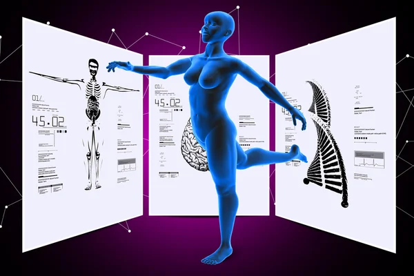 Lidské tělo lékařské koncepce — Stock fotografie