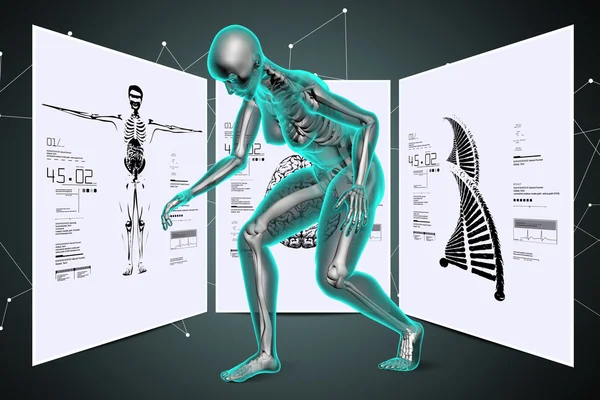 Ιατρική έννοια του ανθρώπινου σώματος — Φωτογραφία Αρχείου