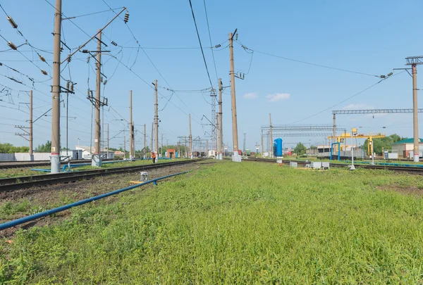 yol ve altyapı ile Tren İstasyonu
