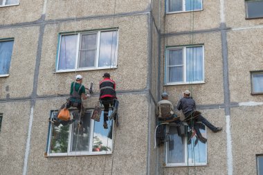 Endüstriyel dağcılar bölme dikişleri mühürlü