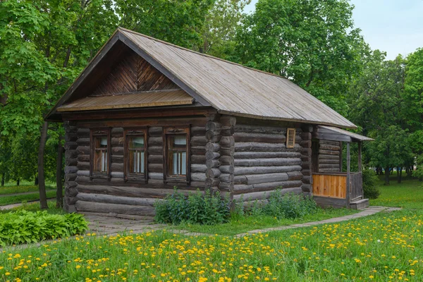 Старый деревянный дом в лесу — стоковое фото