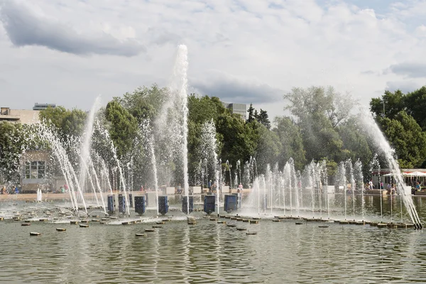 ゴーリキー公園で噴水の写真。モスクワ. — ストック写真