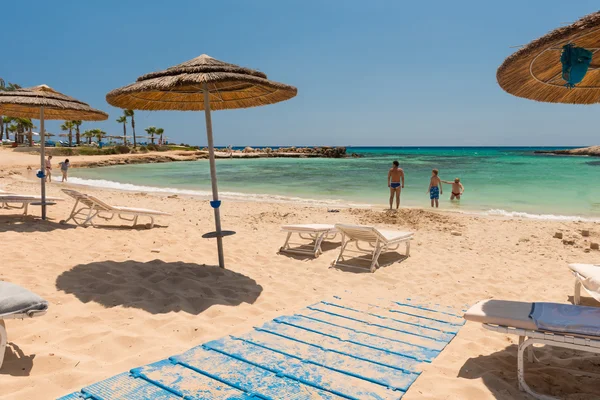 Foto da praia. Aya Napa. Chipre . — Fotografia de Stock