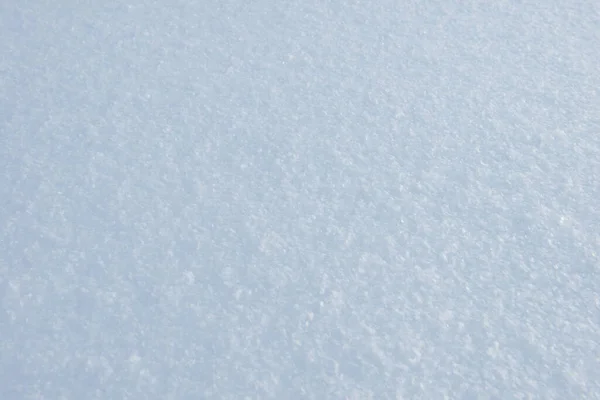 Het Oppervlak Van Een Pluizige Sneeuwdrift Met Sneeuwvlokken — Stockfoto