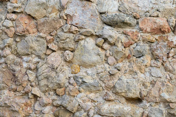 Surface Ancient Fortress Wall Made Stones — Fotografia de Stock