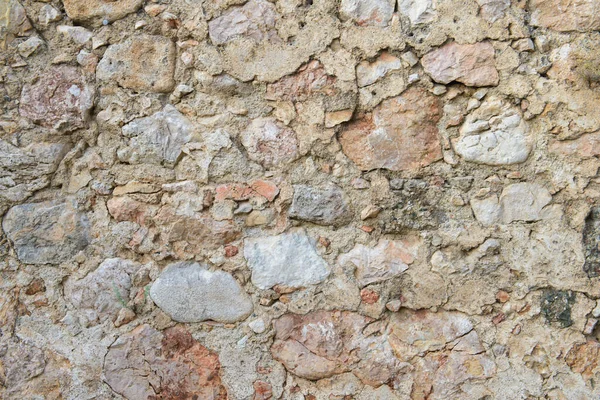 Surface Ancient Fortress Wall Made Stones — Stock Fotó