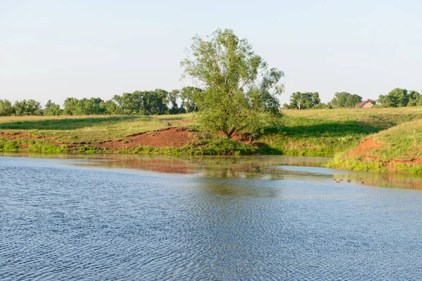 Toeristen Lopen Hangbrug Klif Berg — Stockfoto