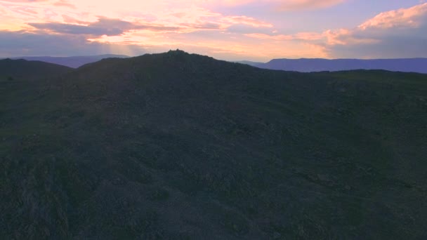 Lago Baikal. Isla Olkhon. sondeo aéreo — Vídeo de stock