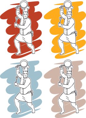 görüntü etiketi komik çizgi aşçı pantolon ayarlanmadı