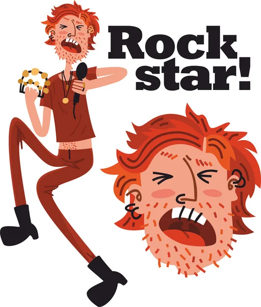 Conjunto de estrelas de rock —  Vetores de Stock