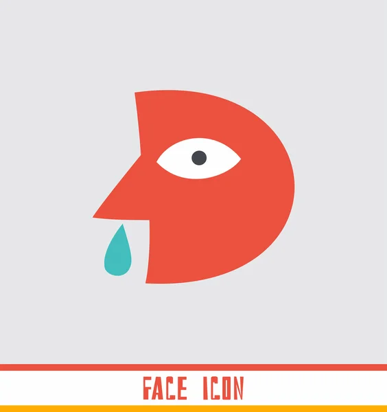 Соплі обличчя логотип — стоковий вектор