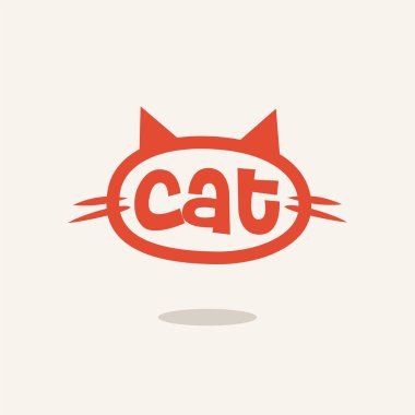 logo kedi kafayla kulakları ve bıyık