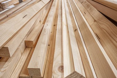 Bir kereste yığınının soyut arkaplanı