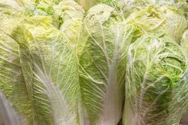 Marketteki Çin lahanası. Yaklaş.