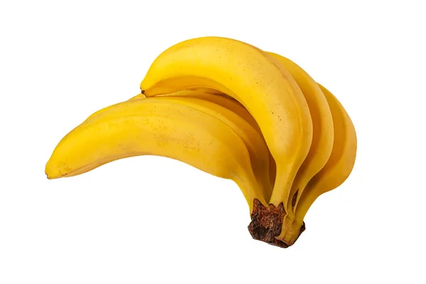 Куча Ароматических Спелых Бананов Изолированных Белом — стоковое фото