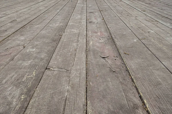 Fond Abstrait Plancher Bois Sur Une Passerelle Dans Parc Gros — Photo