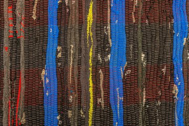 Eski bir pamuk kumaşın soyut arkaplanı