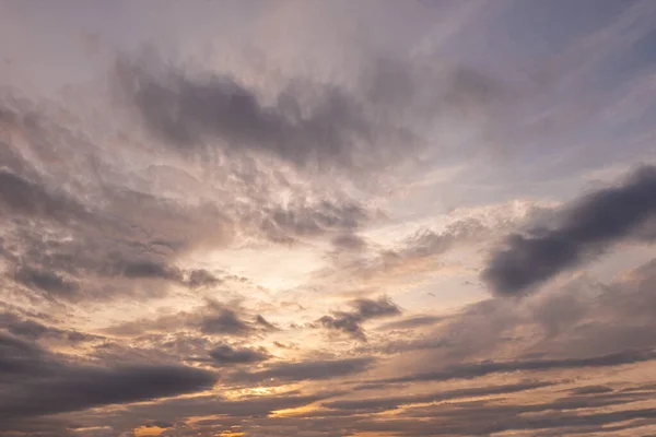 Fundo Abstrato Céu Nublado Por Sol Hora Dourada — Fotografia de Stock