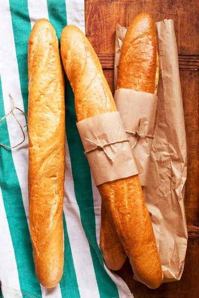 Freshly baked French bread assortment — Stock Photo, Image