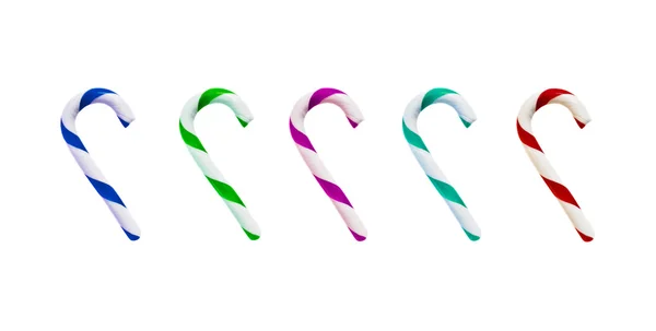 Christmas candy canes collection — Stock Photo, Image