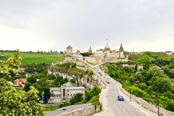 Panorama van Kamianets-Mohelerpodolsc-kasteel — Stockfoto