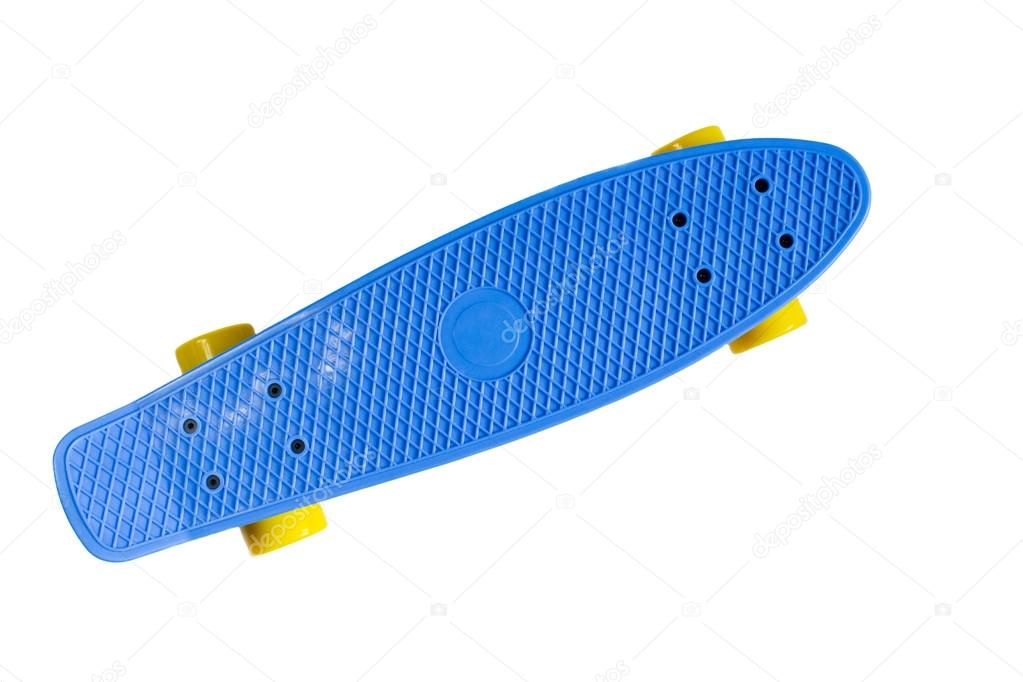 Fish skateboard isolated on white