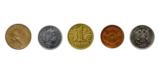 Kolekcja monet — Zdjęcie stockowe