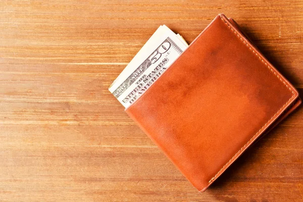 Dollars in a wallet — Stock Photo, Image