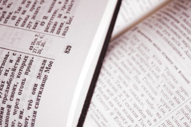 Açık kitap yakın çekim