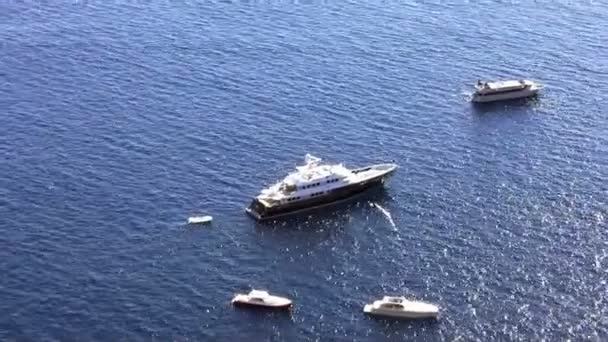 Yachts anchored — Stock Video