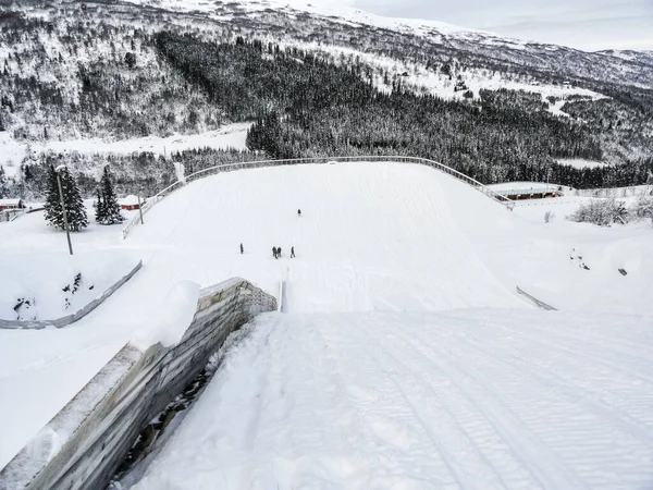 Vik Skisenter Rysane Norway Wonderful View Slopes Winter — Stock Photo, Image