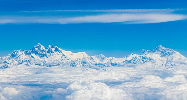 Mont Everest Dans Himalaya 8848 Haut Haute Montagne Monde Sept — Photo