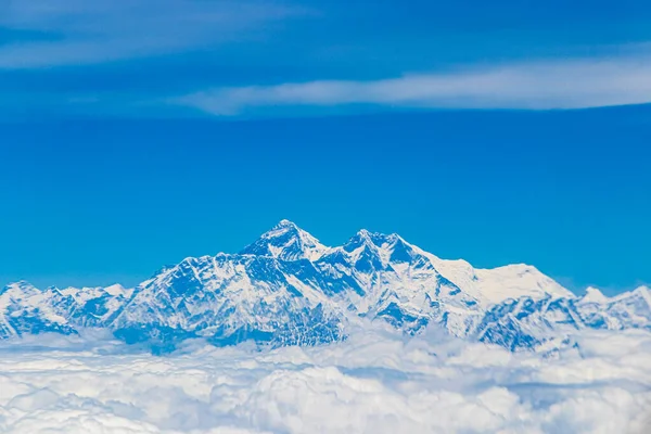 Mount Everest Himalajach 8848 Wysokości Najwyższa Góra Ziemi Siedem Szczytów — Zdjęcie stockowe