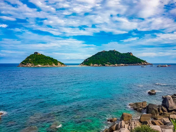 Die Schönsten Strände Koh Nang Yuan Strand Der Nähe Von — Stockfoto