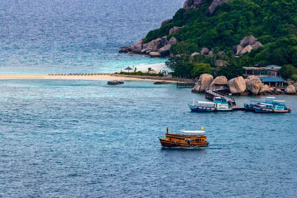 Spiagge Più Belle Koh Nang Yuan Beach Vicino Koh Tao — Foto Stock