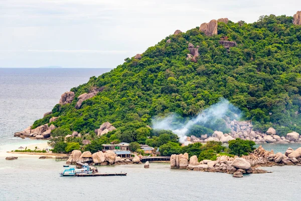 Las Playas Más Bellas Playa Koh Nang Yuan Cerca Koh — Foto de Stock