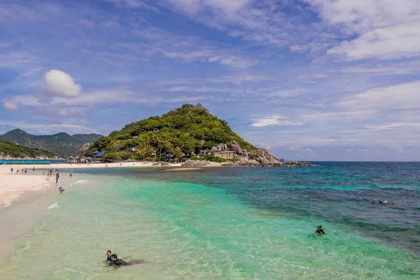 Nejkrásnější Pláže Koh Nang Yuan Beach Poblíž Koh Tao Koh — Stock fotografie