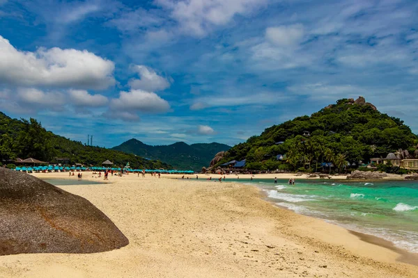 Nejkrásnější Pláže Koh Nang Yuan Beach Poblíž Koh Tao Koh — Stock fotografie