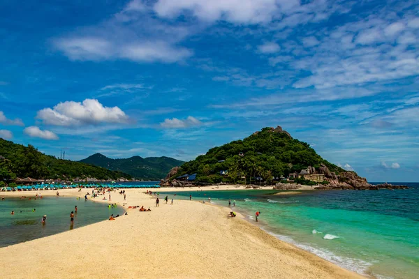 Nejkrásnější Pláže Koh Nang Yuan Beach Poblíž Koh Tao Koh — Stock fotografie