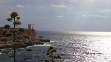 Mallorca İspanya 'da Cala Figuera Körfezi' nin muhteşem manzarası.