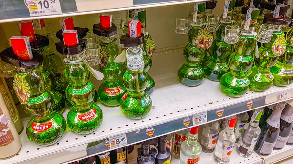 Liqueur Green Hierbas Morey Dulces Supermarket Mallorca Spanyol — Stok Foto