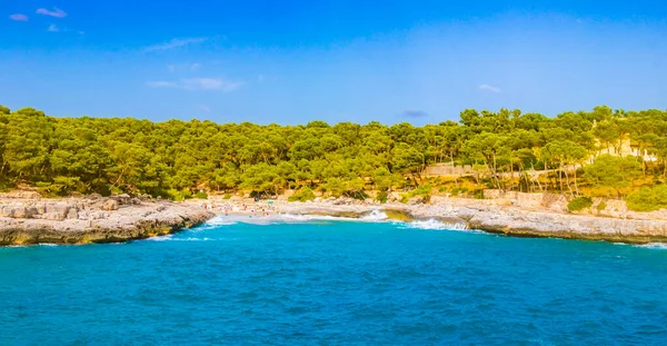 Turquoise Beach Bay Cal Des Borgit Cal Des Burget Mallorca — Stock Photo, Image