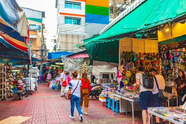 Bangkok Tailandia Mai 2018 Colorido China Town Old Market Calles — Foto de Stock