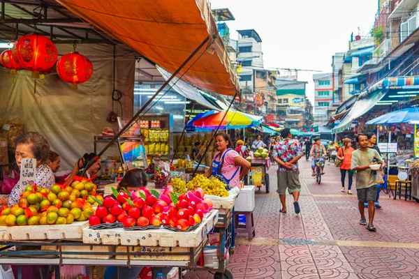 Bangkok Thailand Mai 2018 Colorful China Town Gamla Marknad Shoppinggator — Stockfoto