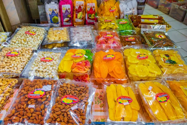 Bangkok Thailand Mai 2018 Buah Kering Dan Jamur Pasar Makanan — Stok Foto