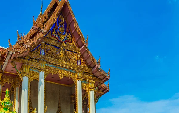 Incredibile Colorato Wat Don Mueang Phra Arramluang Tempio Buddista Bangkok — Foto Stock